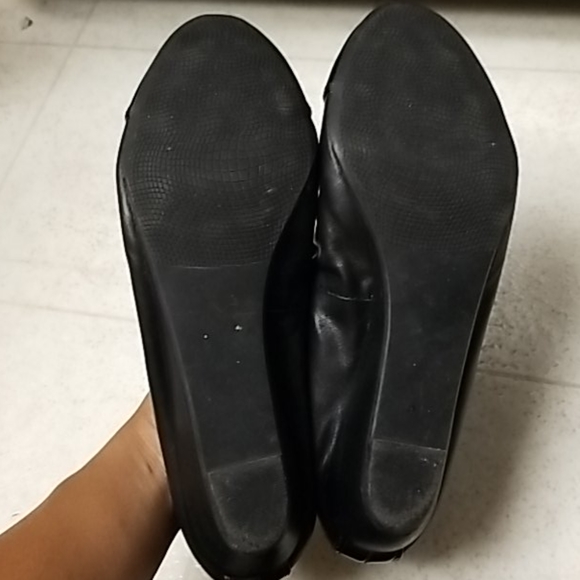 Leather ballet flats (1.25" wedge heel) Amanda - Picture 4 of 5